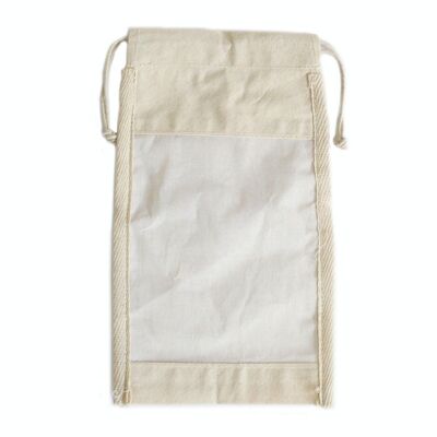 NatWP-03 - Lrg Cotton Window Pouch - 26x15cm - Sold in 10x unit/s per outer
