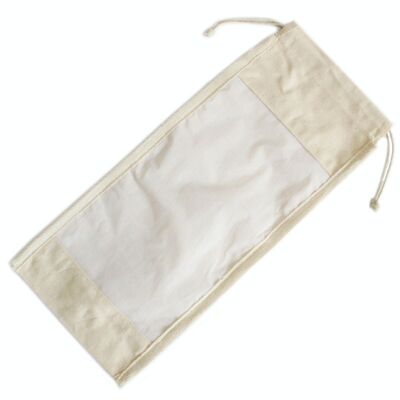 NatWP-04 - Long Cotton Window Pouch - 35x15cm - Sold in 10x unit/s per outer