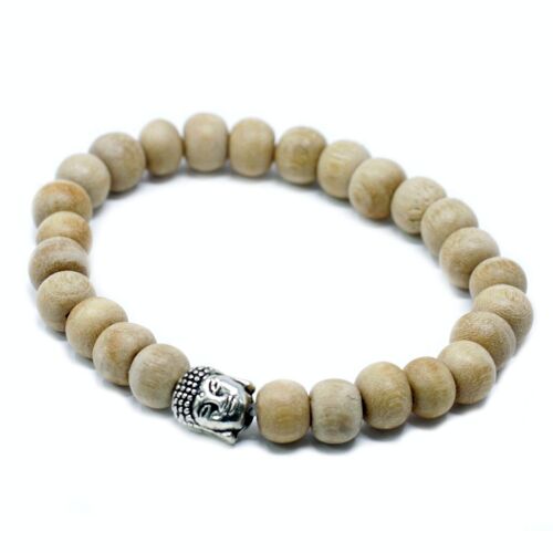 Nbang-05 - Fragrant Sandal Beads & Buddah Bangle - Sold in 12x unit/s per outer