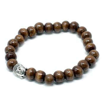 Nbang-07 - Perles brunes et bracelet Buddah - Vendu en 12x unité/s par extérieur 4