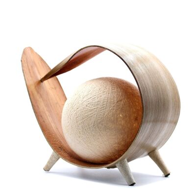 NCL-02 - Natural Coconut Lamp UK Plug - Natural Loop - Sold in 1x unit/s per outer