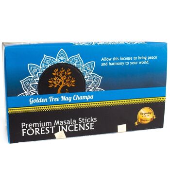 NCT-05 - Encens Golden Tree Nag Champa - Mélange forestier - Vendu en 12x unité/s par extérieur 2