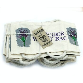 NCWBbag-01 - Sacs de blé en coton vides avec poignées en corde - Motifs floraux - Vendus en 10x unité/s par extérieur 6