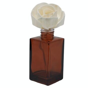 Ndiff-02 - Fleurs naturelles pour diffuseur - Grande rose sur ficelle - Vendu en 12x unité/s par extérieur 6