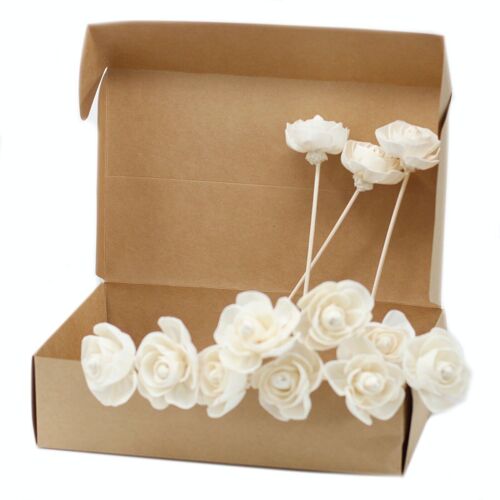 Ndiff-10 - Natural Diffuser Flowers - Rose on Reed - Sold in 12x unit/s per outer