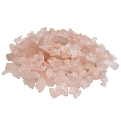NMGC-08 - Chips de piedras preciosas de cuarzo rosa a granel - 1KG - Vendido en 1x unidad/es por exterior