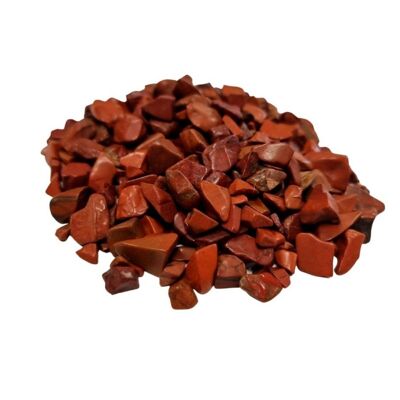 NMGC-17 - Chips de piedras preciosas de jaspe rojo a granel - 1KG - Vendido en 1x unidad/es por exterior