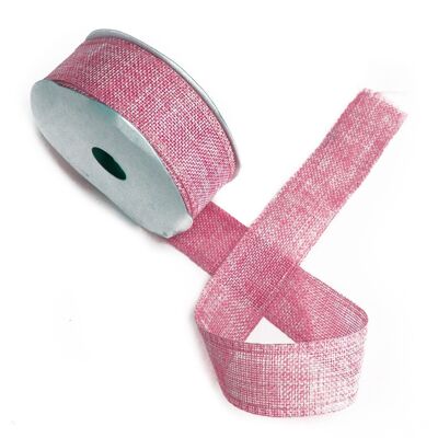 NTRib-02 - Natural Texture Ribbon 38mm x 20m - Baby Pink - Sold in 1x unit/s per outer