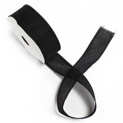 NTRib-11 - Natural Texture Ribbon 38mm x 20m - Black - Sold in 1x unit/s per outer