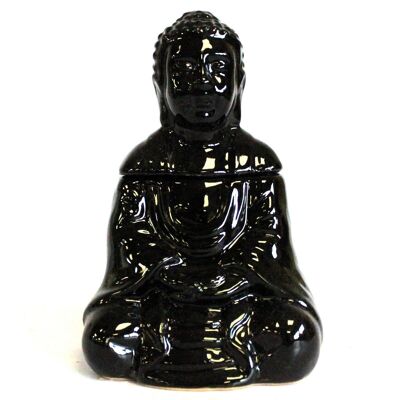 OBBB-06 - Sitting Buddha Oil Burner - Black - Sold in 1x unit/s per outer