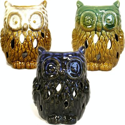 OBCS-01 - Classic Rustic Oil Burner - Owl (assorted) - Sold in 6x unit/s per outer