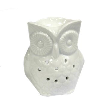 OBCW-06 - Brûleur à mazout blanc classique - Grand hibou - Vendu en 1x unité/s par extérieur 2