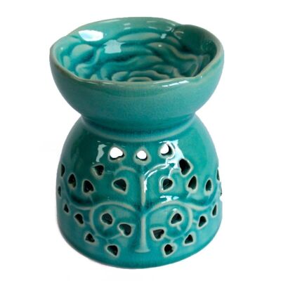 OBToL-01 - Tree of Life Oil Burner - Blue - Sold in 3x unit/s per outer