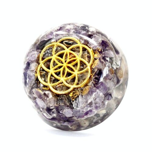 ODesk-07 - Orgonite Desk Power Packs - Amethyst Dome - Sold in 1x unit/s per outer