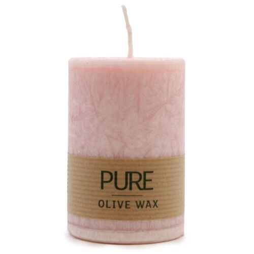 OliveC-04 - Pure Olive Wax Candle - Antique Rose - Sold in 12x unit/s per outer