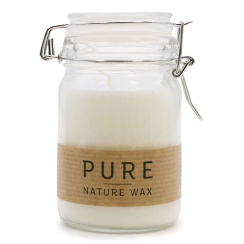 OliveC-07 - Pure Olive Wax Jar Candle - White - Sold in 6x unit/s per outer