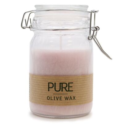 OliveC-10 - Pure Olive Wax Jar Candle - Antique Rose - Sold in 6x unit/s per outer