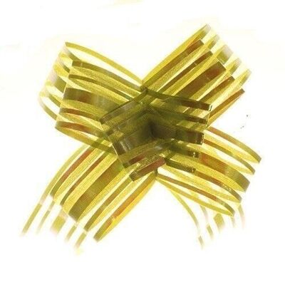 OPullB-07 - Organza Pull Bows - Green (pkt/ 10) - Sold in 20x unit/s per outer