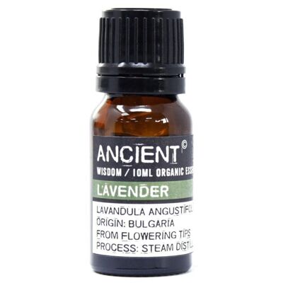 OrgEO-01 - Aceite Esencial de Lavanda Orgánico 10ml - Vendido en 1x unidad/es por exterior