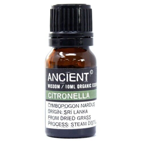 OrgEO-11 - Citronella Organic Essential Oil 10ml - Sold in 1x unit/s per outer