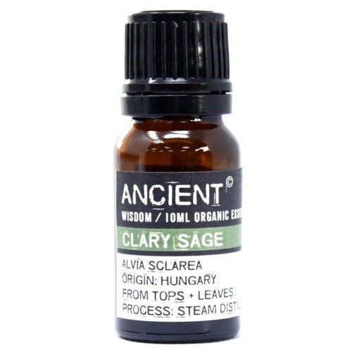 OrgEO-14 - Clary Sage Organic Essential Oil 10ml - Sold in 1x unit/s per outer
