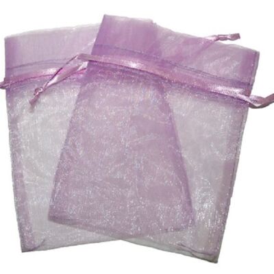 OrgM-05 - Bolsas Med Organza - Lavanda - Vendido en 30x unidad/es por exterior