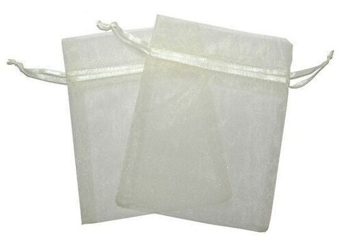 OrgS-02 - Small Organza Bags - Ivory - Sold in 30x unit/s per outer