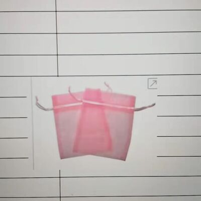 OrgS-04 - Small Organza Bags - Pink - Sold in 30x unit/s per outer