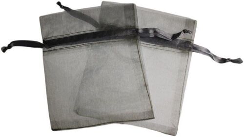 OrgS-16 - Small Organza Bags - Silver - Sold in 30x unit/s per outer