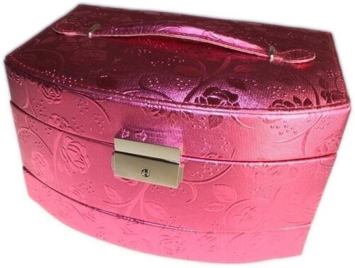 PadB-18 - Complete Jewellery Case - Shocking Pink - Sold in 1x unit/s per outer