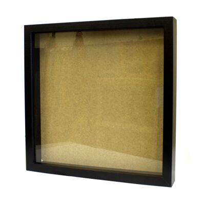 PhotoF-06 - Deep Box Picture Frame 14x14 inch - Black - Sold in 1x unit/s per outer