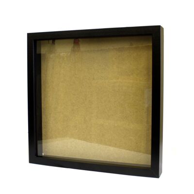 PhotoF-08 - Deep Box Picture Frame 12x12 inch - Black - Sold in 1x unit/s per outer