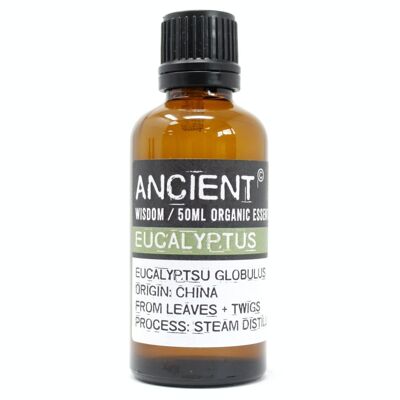 PreOrg-03 - Eucalyptus Organic Essential Oil 50ml - Sold in 1x unit/s per outer
