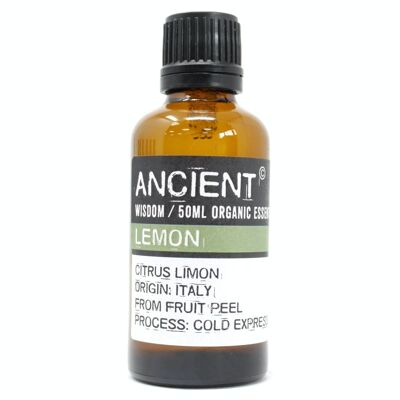 PreOrg-07 - Lemon Organic Essential Oil 50ml - Sold in 1x unit/s per outer