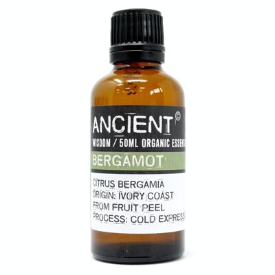 PreOrg-13 - Bergamot Organic Essential Oil 50ml - Sold in 1x unit/s per outer