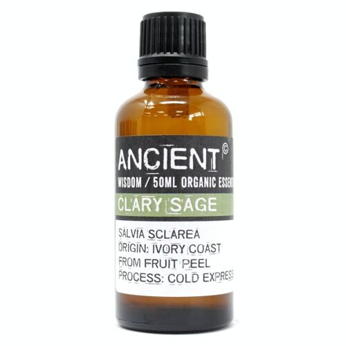 PreOrg-14 - Clary Sage Organic Essential Oil 50ml - Sold in 1x unit/s per outer