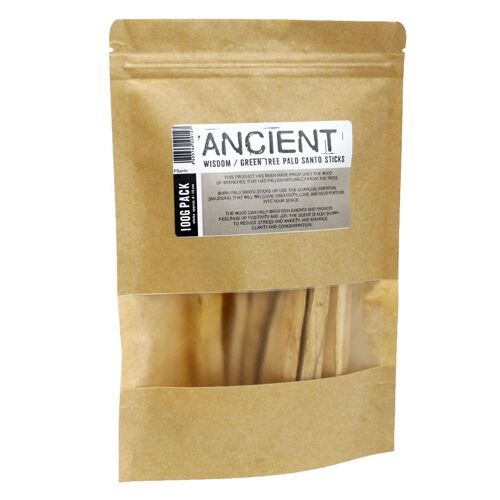 PSanto-03 - 100g Green Tree Palo Santo Sticks 10-15 sticks - Sold in 1x unit/s per outer