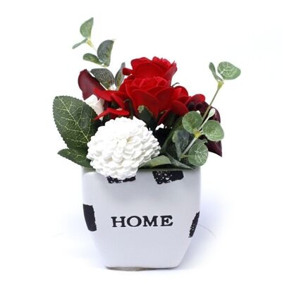 PSFB-10 - Bouquet Petite Flower Pot - Rich Reds - Vendido en 1x unidad/es por exterior