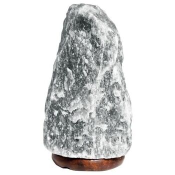 QSalt-12GEU - Lampe de sel grise de l'Himalaya - Câble UE de 2 à 3 kg - Vendu en 1x unité/s par extérieur 4