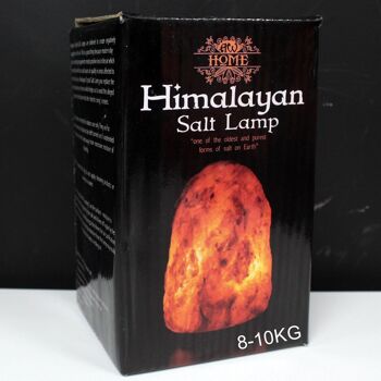QSalt-16 - Lampe à sel naturel de qualité - Prise britannique - environ 8-10 kg - Vendue en 1x unité/s par extérieur 5