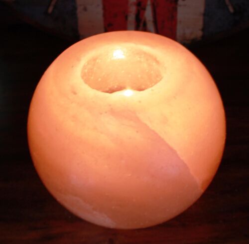 QSalt-29 - Salt Candle Holder - Round - Sold in 1x unit/s per outer