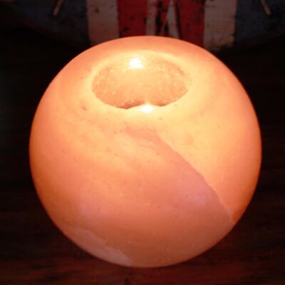 QSalt-29 - Salt Candle Holder - Round - Sold in 1x unit/s per outer