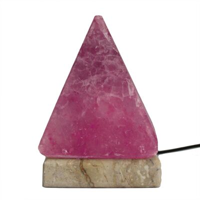 QSalt-49 - Quality USB Pyramid Salt Lamp - 9 cm (multi) - Sold in 1x unit/s per outer