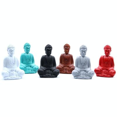 RBud-03 – Matter Mini-Buddha (verschiedene Farben) – Verkauft in 6x Einheit/en pro Außenhülle