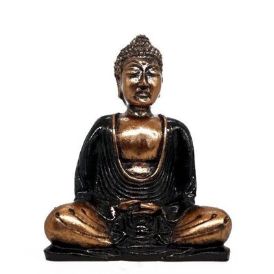 RBud-04 - Buddha nero e oro - Medio - Venduto in 1x unità/i per esterno