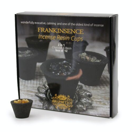 Rcup-01 - Box of 12 Resin Cups - Frankincense - Sold in 1x unit/s per outer