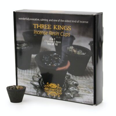 Rcup-02 - Box of 12 Resin Cups - Three Kings - Sold in 1x unit/s per outer