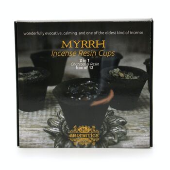 Rcup-03 - Boîte de 12 Gobelets en Résine - Myrrhe - Vendu en 1x unité/s par extérieur 5