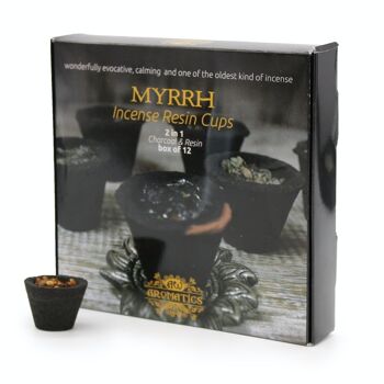 Rcup-03 - Boîte de 12 Gobelets en Résine - Myrrhe - Vendu en 1x unité/s par extérieur 1