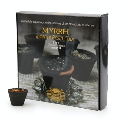 Rcup-03 - Box of 12 Resin Cups - Myrrh - Sold in 1x unit/s per outer